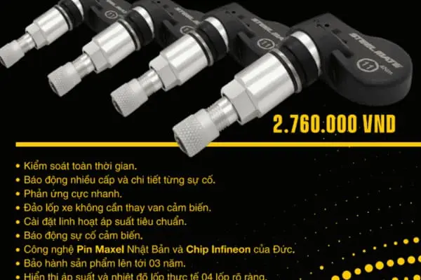 Cảm biến áp suất lốp STEELMATE VIỆT NAM